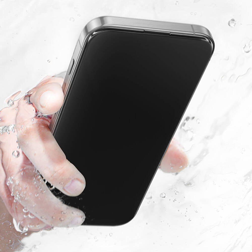 iPhone 14 Pro Max Benks Glass Warrior HD 0.3mm Cam Ekran Koruyucu + Kolay Uygulama Aparatlı Siyah