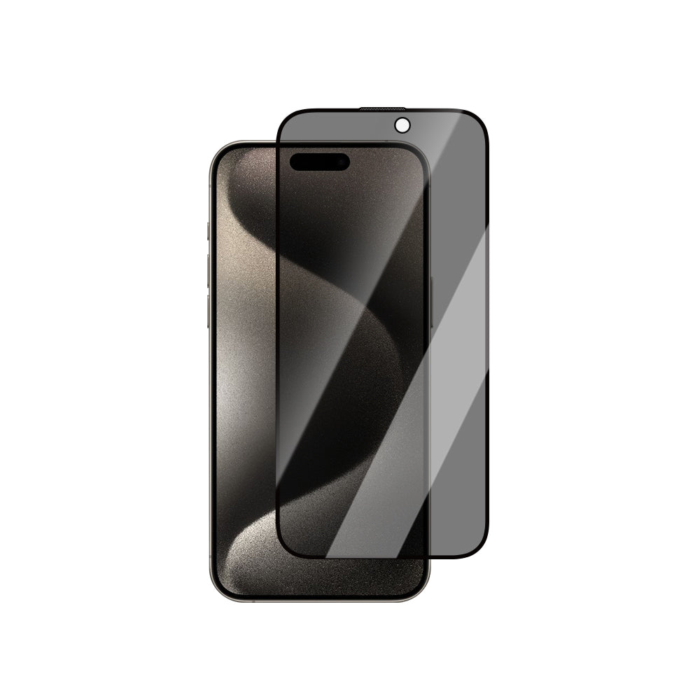 Apple iPhone 14 Pro Max CaseWorld 0.25mm Privacy 3D Temperli Cam Ekran Koruyucu + Uygulama Aparatlı Siyah