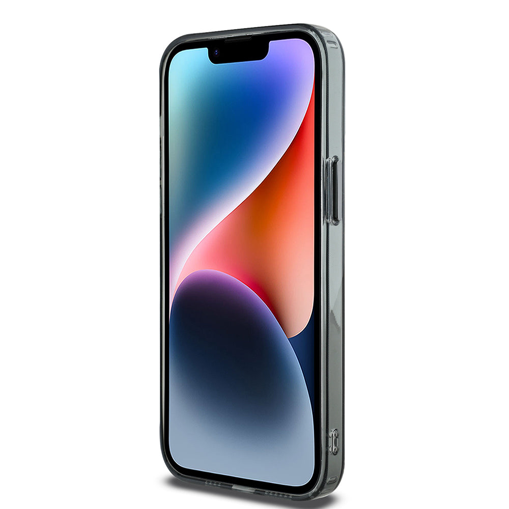 Apple iPhone 14 Pro Max Kılıf Aston Martin Orjinal Lisanslı Magsafe Şarj Özellikli  IML Baskı Logolu Metal Düğmeli Kapak Siyah