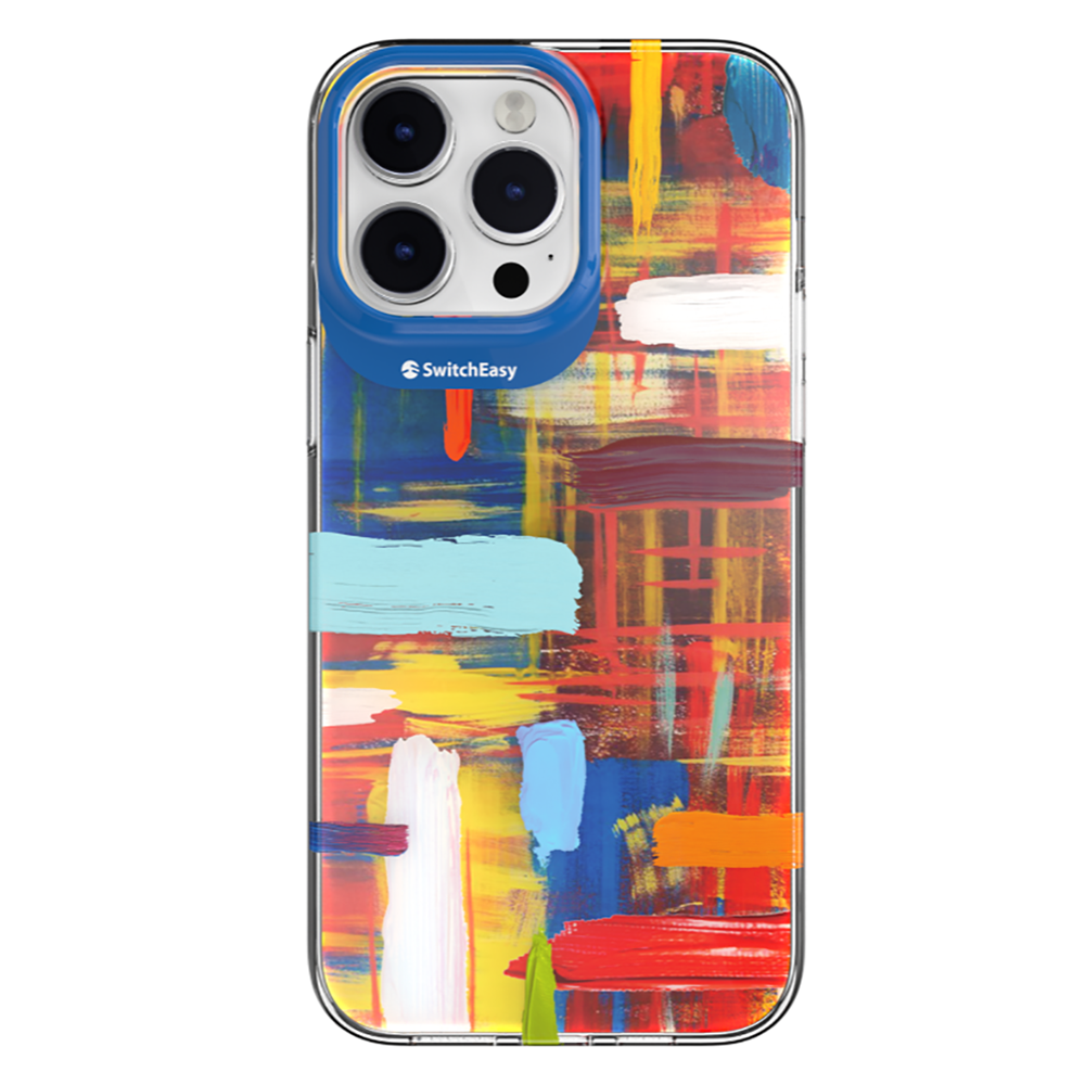 iPhone 14 Pro Max Kılıf Çift IMD Baskılı Lisanslı Switcheasy Artist Impasto Kılıf Colorful