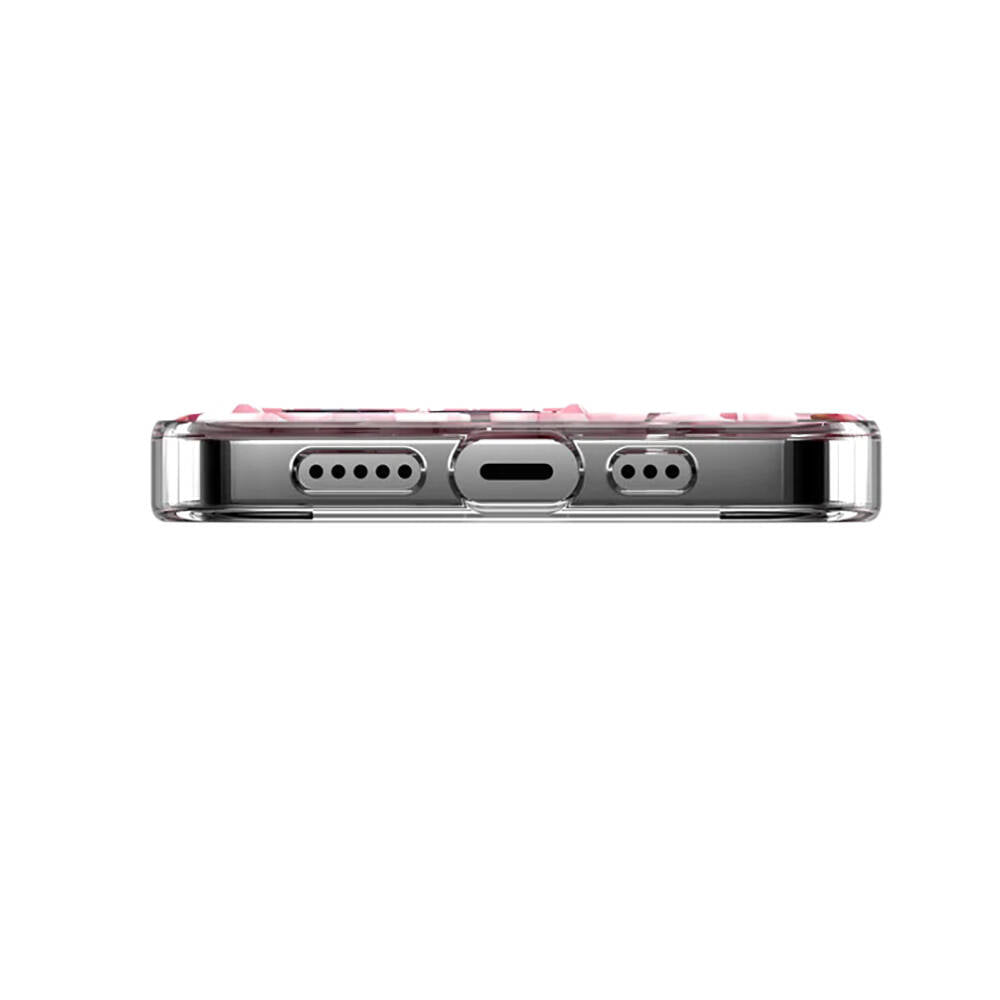 iPhone 14 Pro Max Kılıf Çift IMD Baskılı Lisanslı Switcheasy Artist Sakura Kılıf Pembe