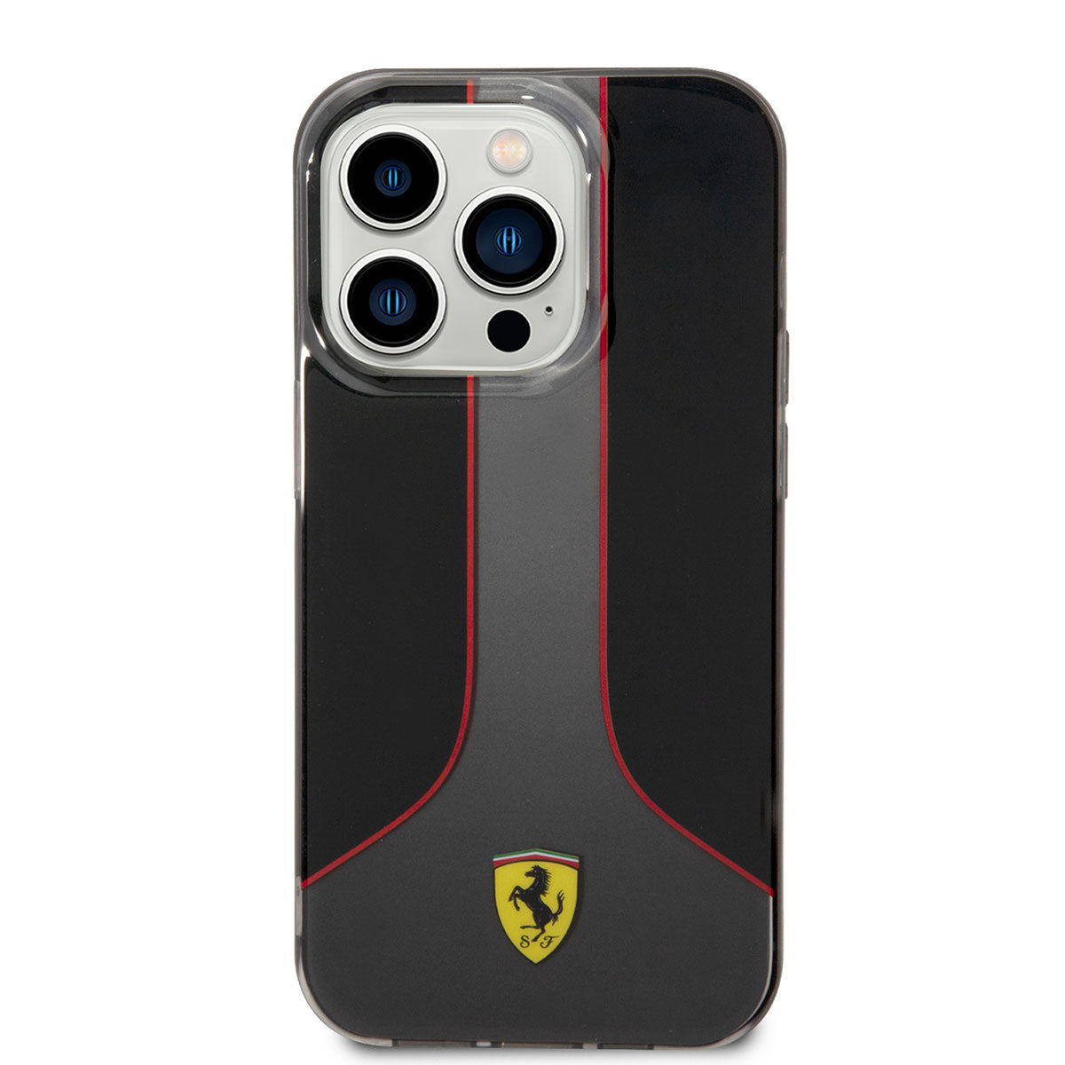 iPhone 14 Pro Max Kılıf Ferrari Gradient Baskılı Dizayn Kılıf Siyah