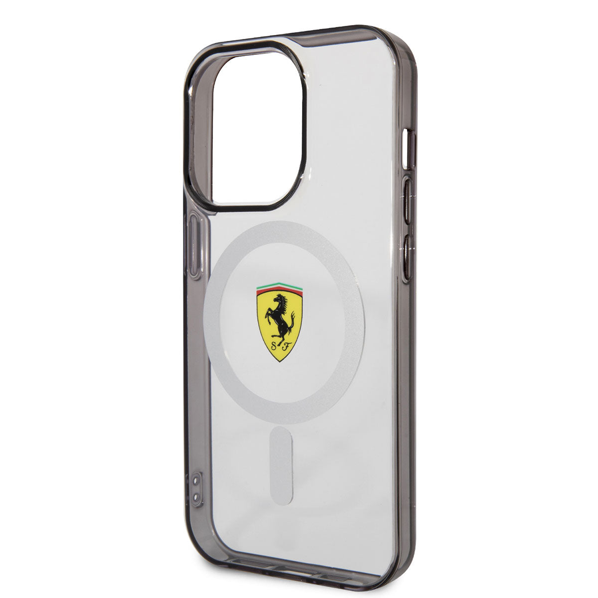 iPhone 14 Pro Max Kılıf Ferrari Magsafe Şarj Özellikli Transparan Dizayn Kılıf Renksiz