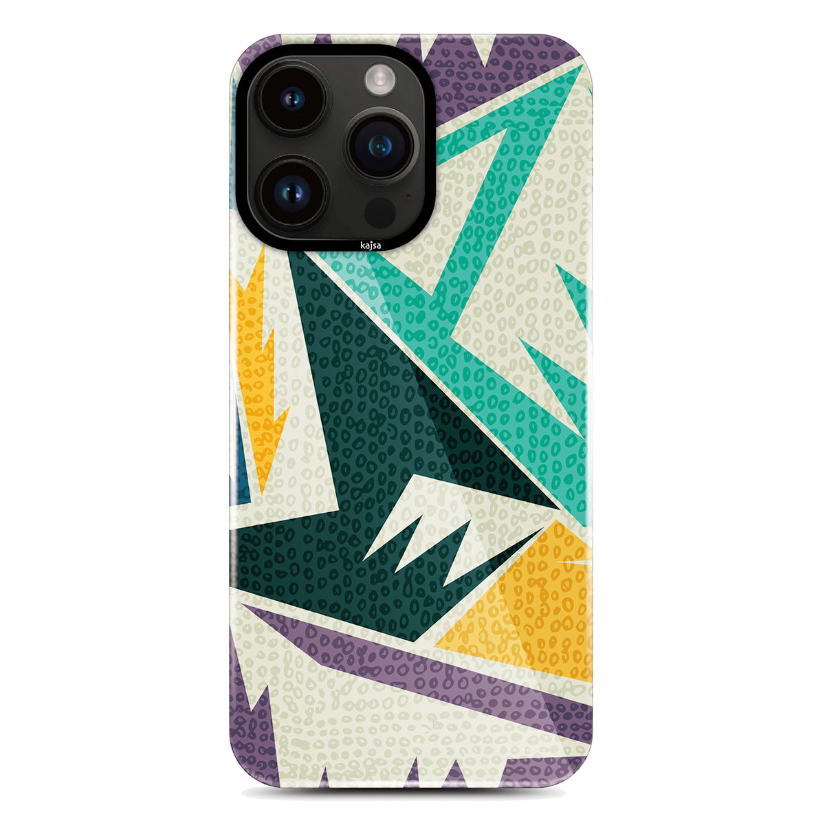 iPhone 14 Pro Max Kılıf HD Desenli Kajsa Shield Plus Flower Graphic Serisi Kılıf Beyaz