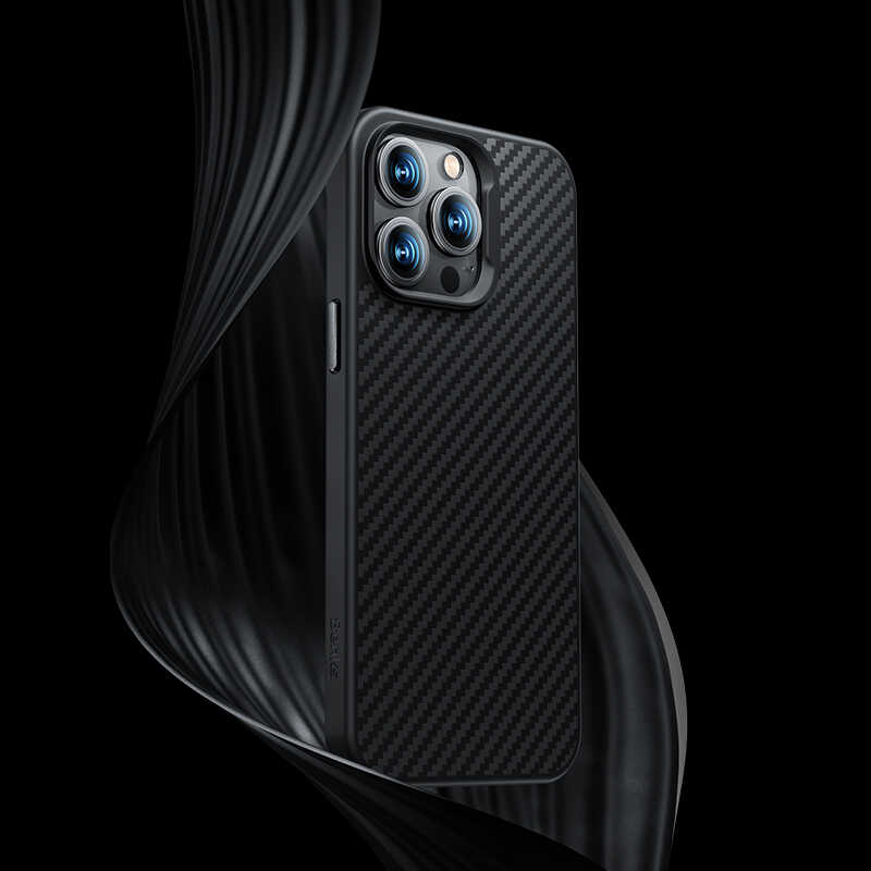 iPhone 14 Pro Max Kılıf Karbon Fiber Benks Civilian Aramid Protective Kılıf Siyah