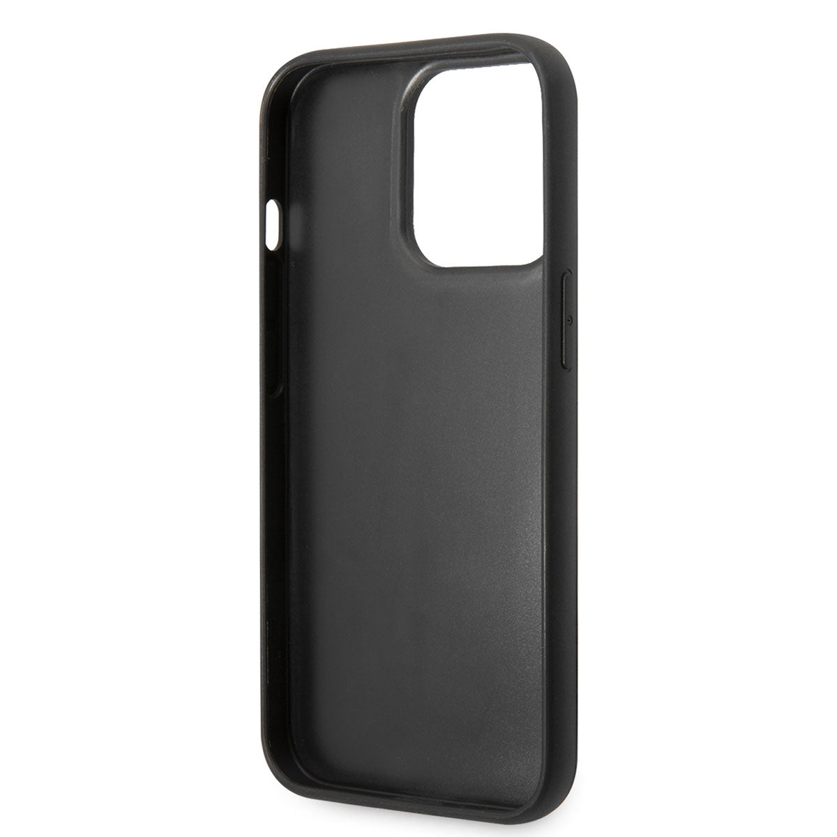 iPhone 14 Pro Max Kılıf Karl Lagerfeld Nylon Puffy Airbag Karl Dizayn Kılıf Siyah