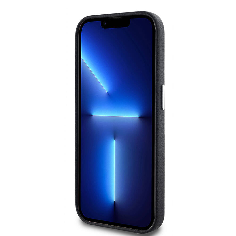 iPhone 14 Pro Max Kılıf Karl Lagerfeld Orjinal Lisanslı KL Yazılı Hotel Kılıf Siyah