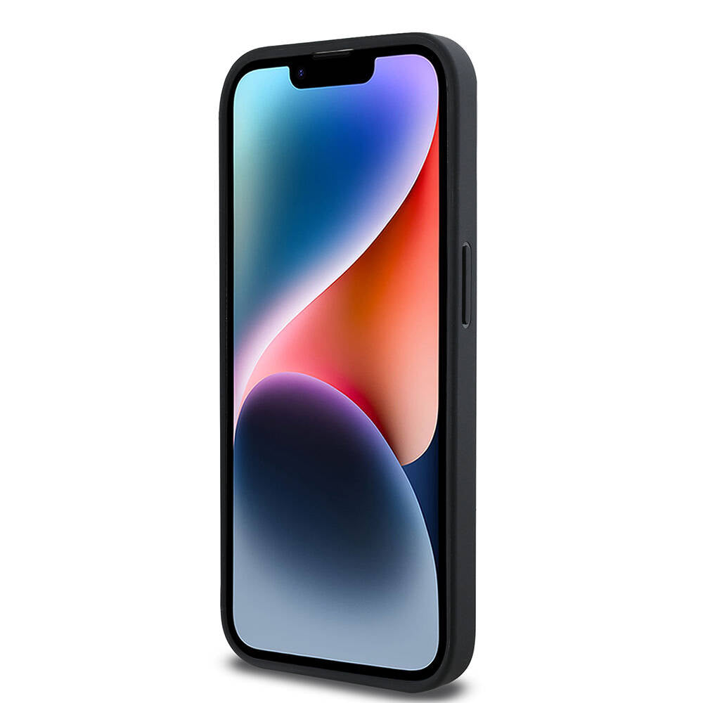 iPhone 14 Pro Max Kılıf Karl Lagerfeld Orjinal Lisanslı Magsafe Şarj Özellikli KL Yazılı Hot Stamp Kılıf Krem