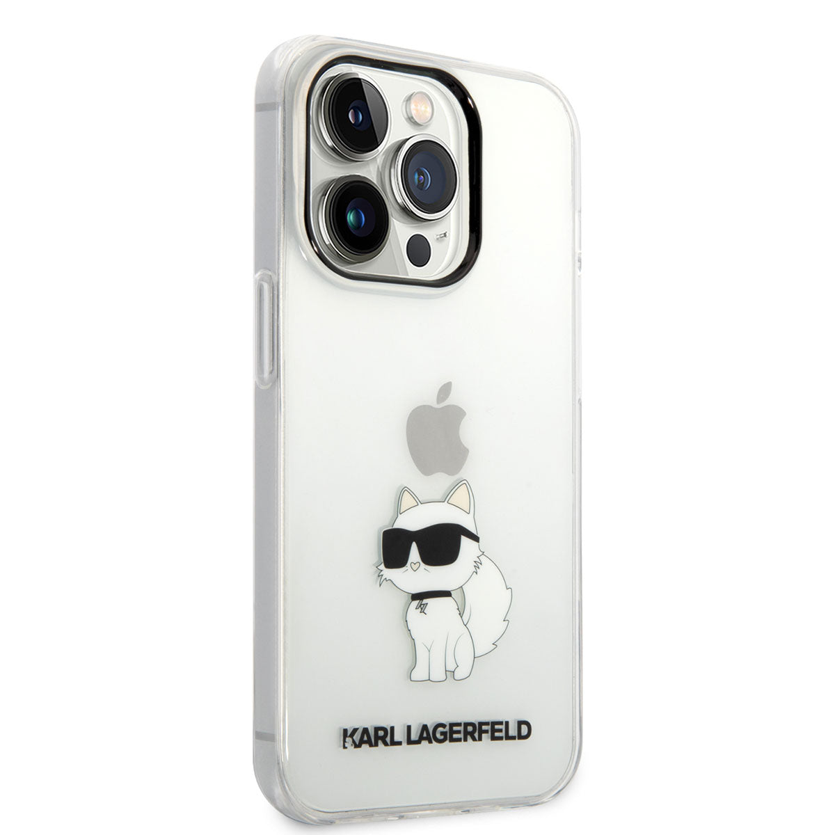 iPhone 14 Pro Max Kılıf Karl Lagerfeld Transparan Choupette Dizayn Kılıf Renksiz