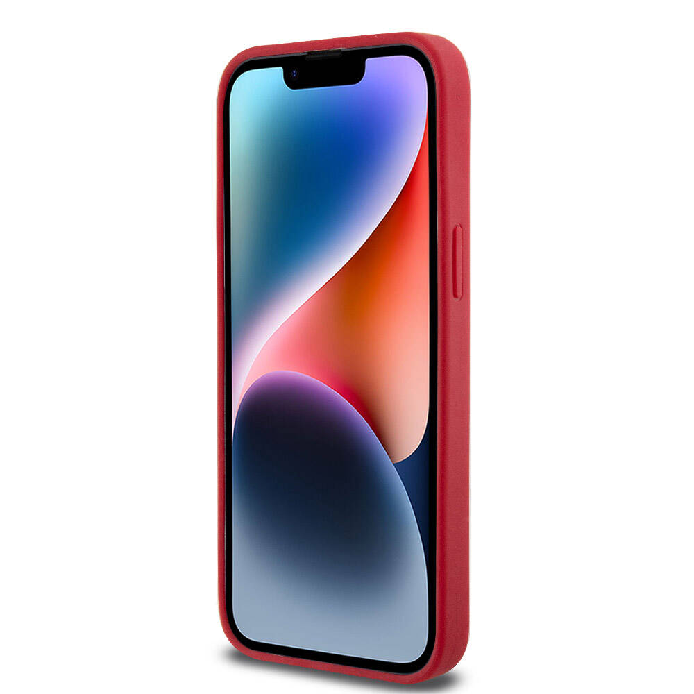 Apple iPhone 14 Pro Max Kılıf Lacoste Orjinal Lisanslı PU Pike Desenli Arka Yüzey İkonik Timsah Dokuma Logolu Kapak Lacivert