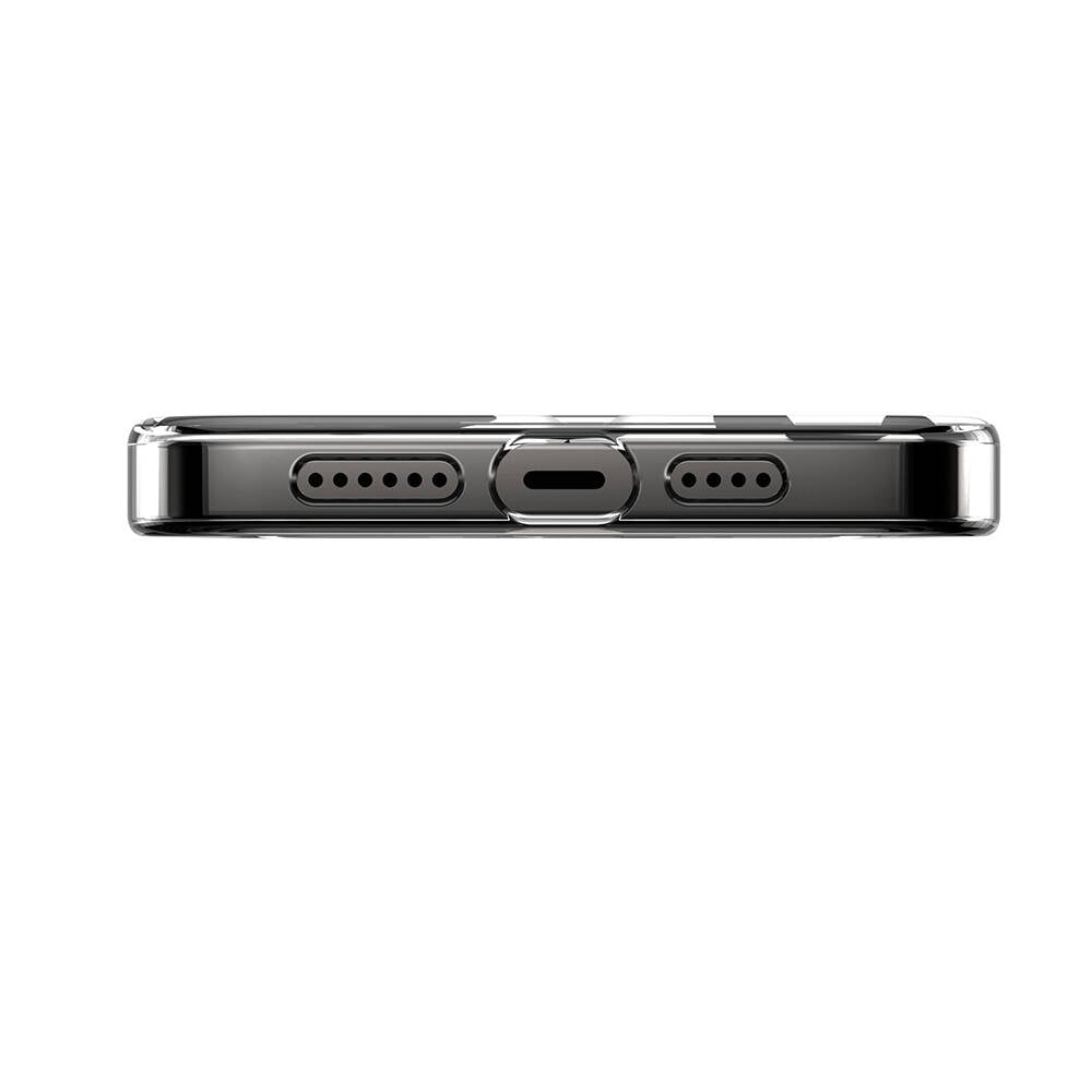 iPhone 14 Pro Max Kılıf Magsafe Şarj Özellikli Çift IMD Baskılı Lisanslı Switcheasy Artist-M Fleur Kılıf Gri