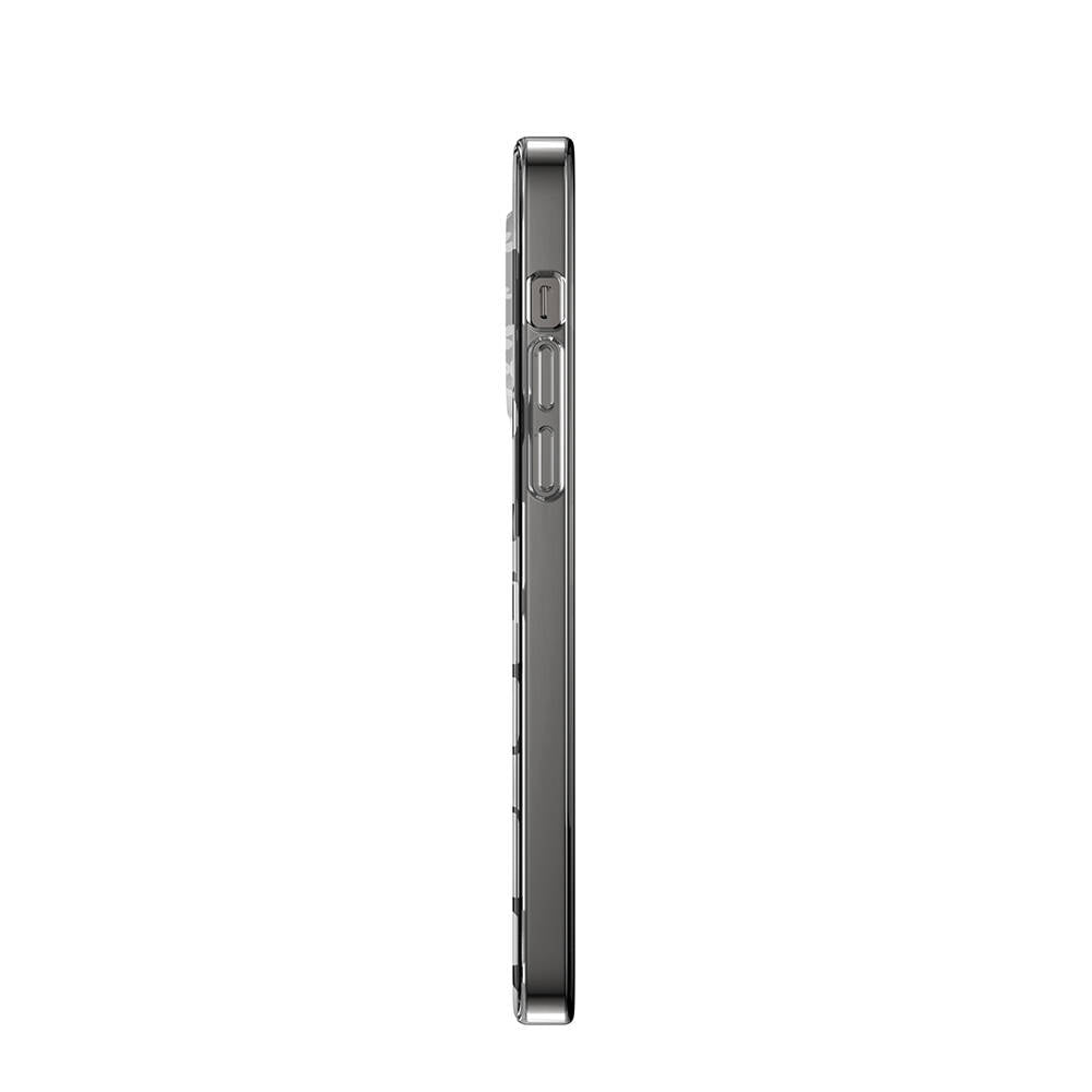iPhone 14 Pro Max Kılıf Magsafe Şarj Özellikli Çift IMD Baskılı Lisanslı Switcheasy Artist-M Fleur Kılıf Gri