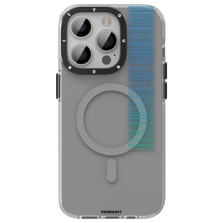 iPhone 14 Pro Max Kılıf Magsafe Şarj Özellikli Youngkit Pure Serisi Kılıf Pembe