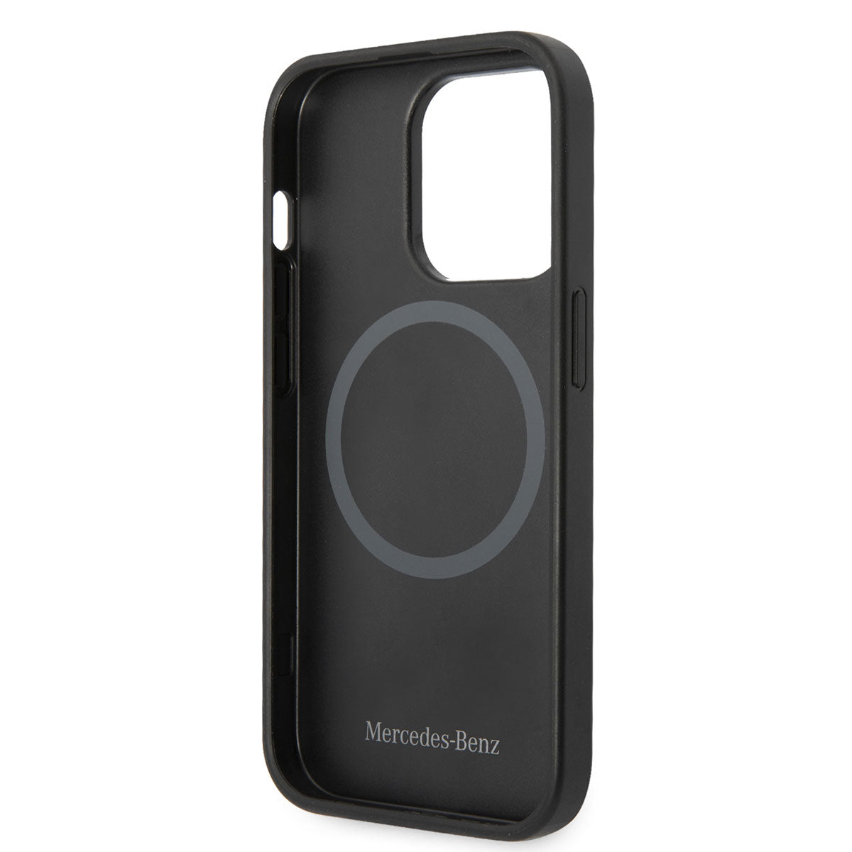 iPhone 14 Pro Max Kılıf Mercedes Benz Magsafe Şarj Özellikli Urban Deri Kılıf Siyah