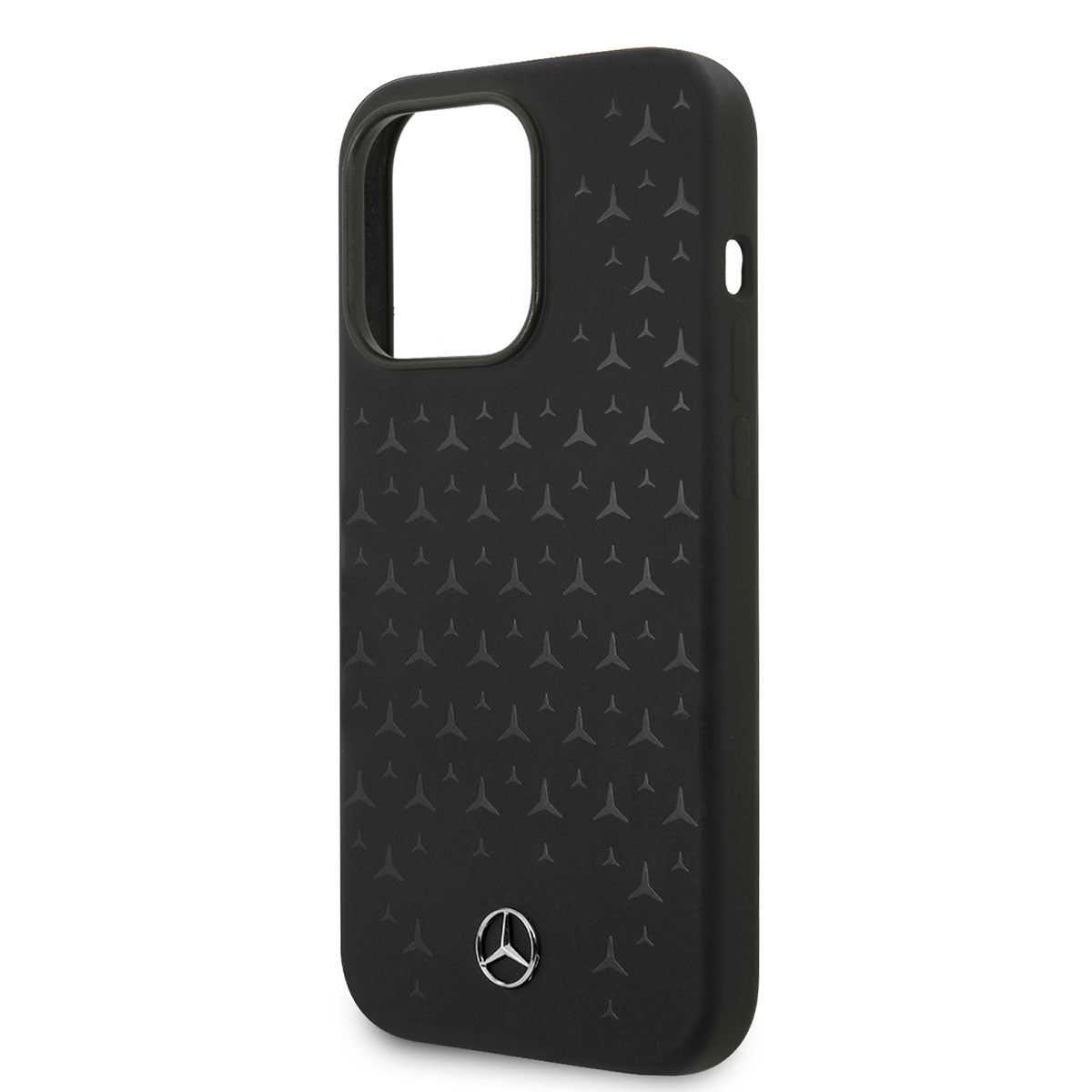 iPhone 14 Pro Max Kılıf Mercedes Benz Magsafe Şarj Özellikli Yıldızlı Dizayn Silikon Kılıf Siyah