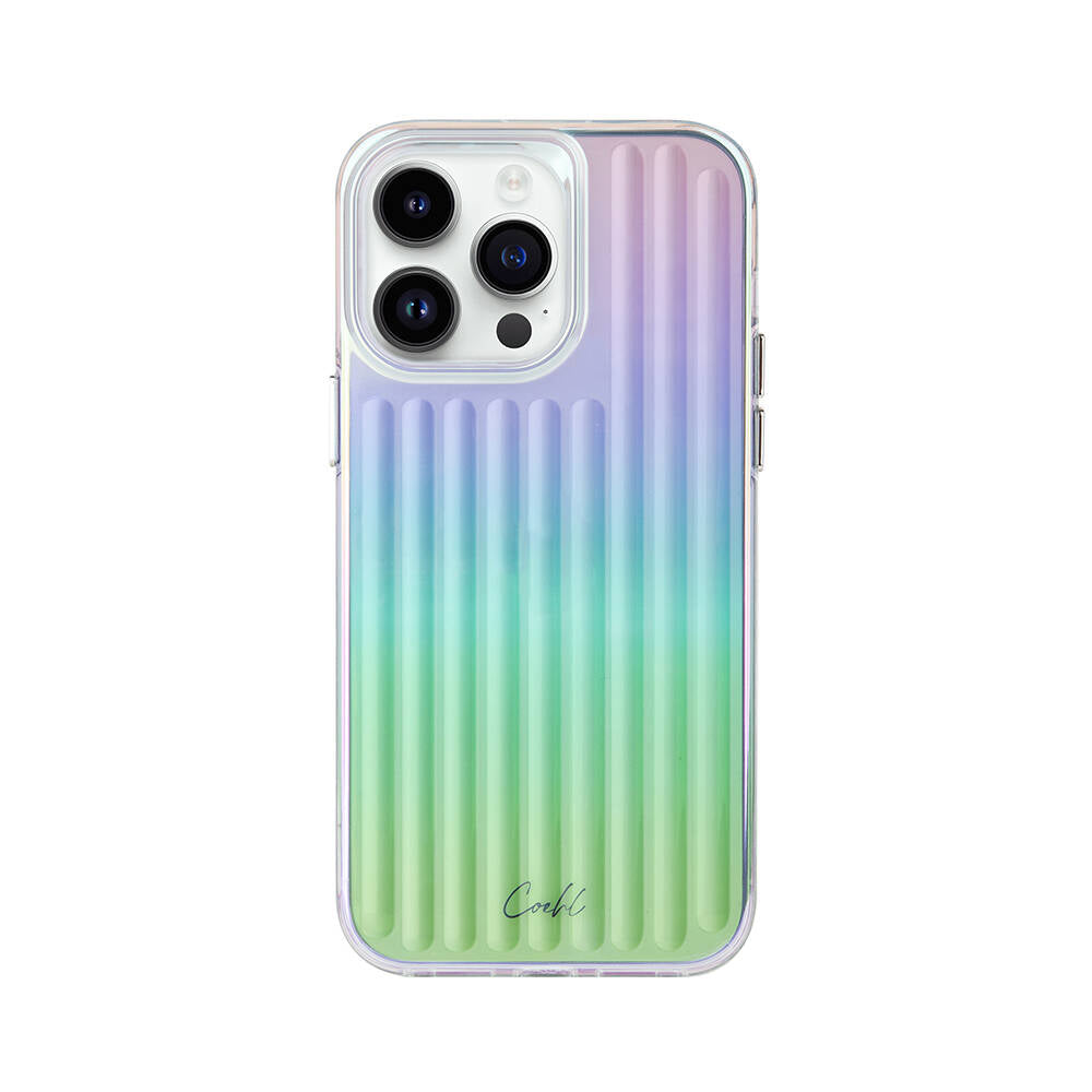 iPhone 14 Pro Max Kılıf Parlayan Arka Yüzey Coehl Linear Kılıf Yeşil