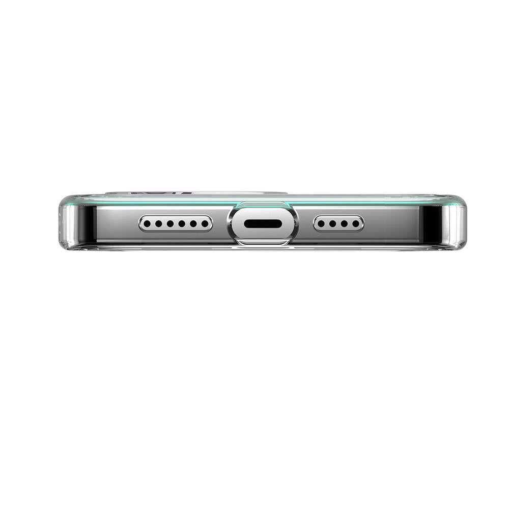 iPhone 14 Pro Max Kılıf Renk Geçişli Kenarları Şeffaf Tasarımlı Lisanslı Switcheasy Crush Plus Kılıf Starlight