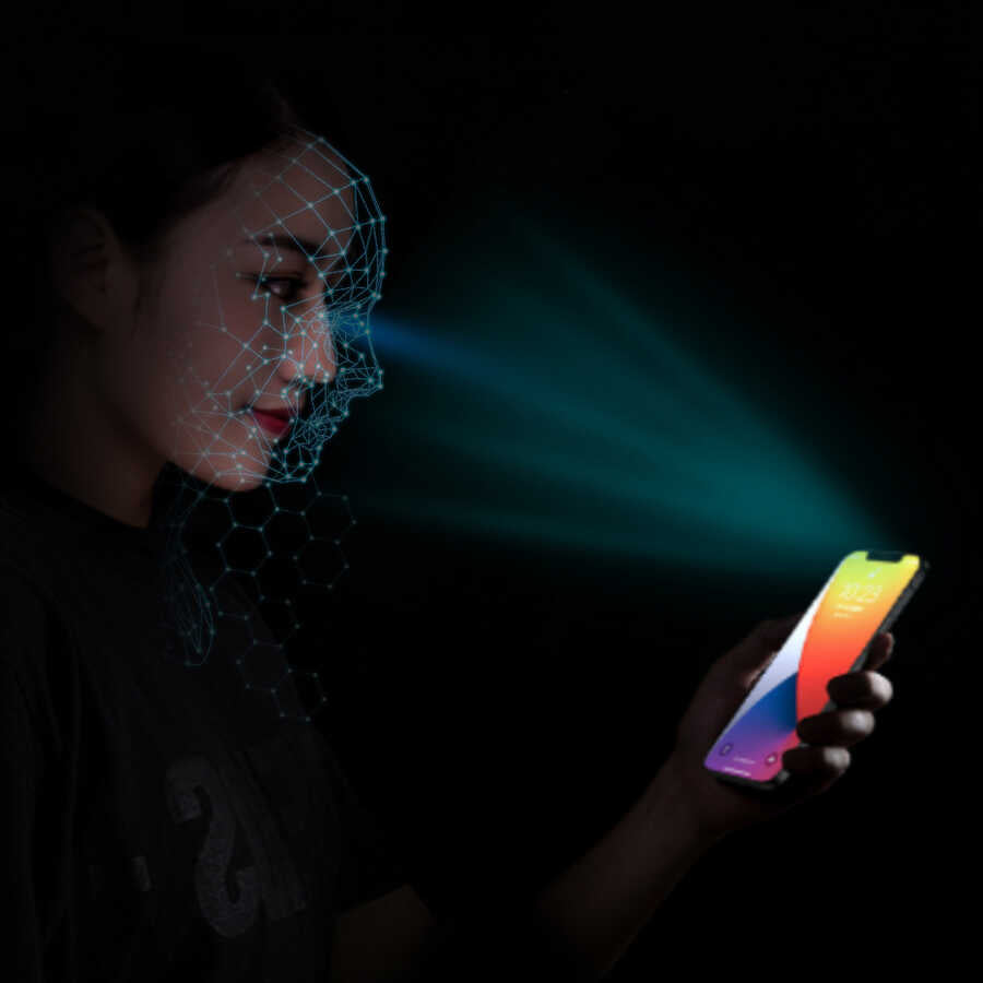 iPhone 14 Pro Wiwu iPrivacy HD Anti-Peep Ekran Koruyucu Siyah