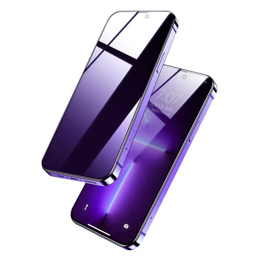 iPhone 14 Pro Wiwu iPrivacy HD Anti-Peep Ekran Koruyucu Siyah