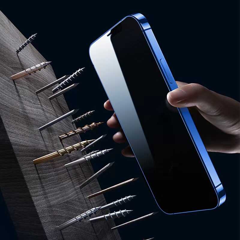 iPhone 14 Pro Wiwu iPrivacy HD Anti-Peep Ekran Koruyucu Siyah