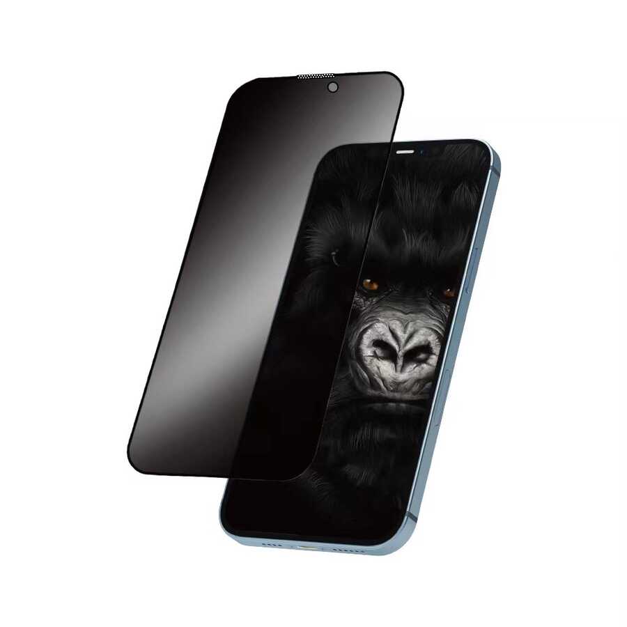 iPhone 14 Pro Wiwu iPrivacy HD Anti-Peep Ekran Koruyucu Siyah