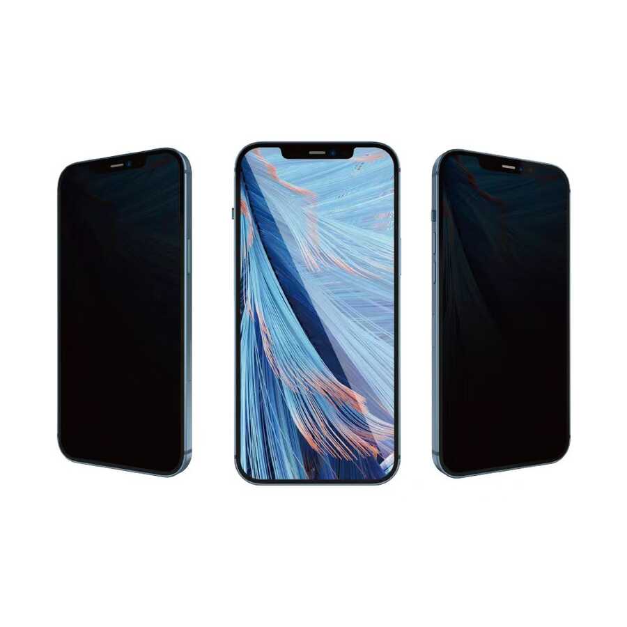 iPhone 14 Pro Wiwu iPrivacy HD Anti-Peep Ekran Koruyucu Siyah