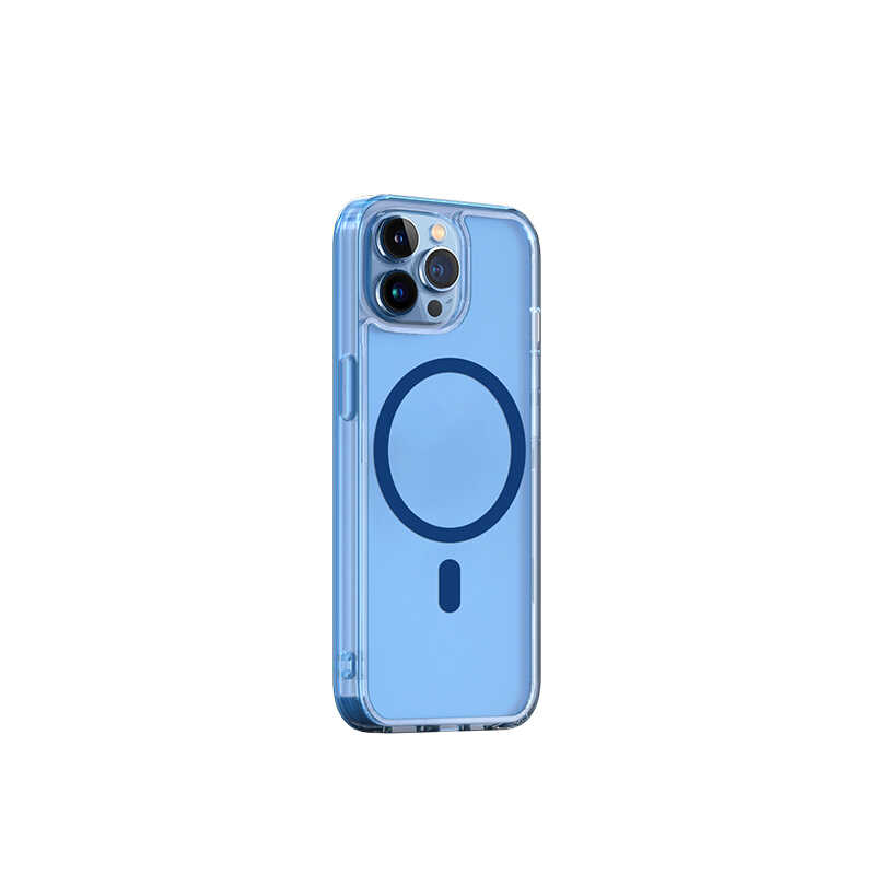 iPhone 14 Pro Wiwu Magsafe Şarj Özellikli Lens Korumalı Şeffaf Silikon Kılıf Renksiz