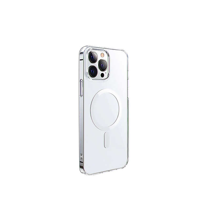 iPhone 14 Pro Wiwu Magsafe Şarj Özellikli Lens Korumalı Şeffaf Silikon Kılıf Renksiz
