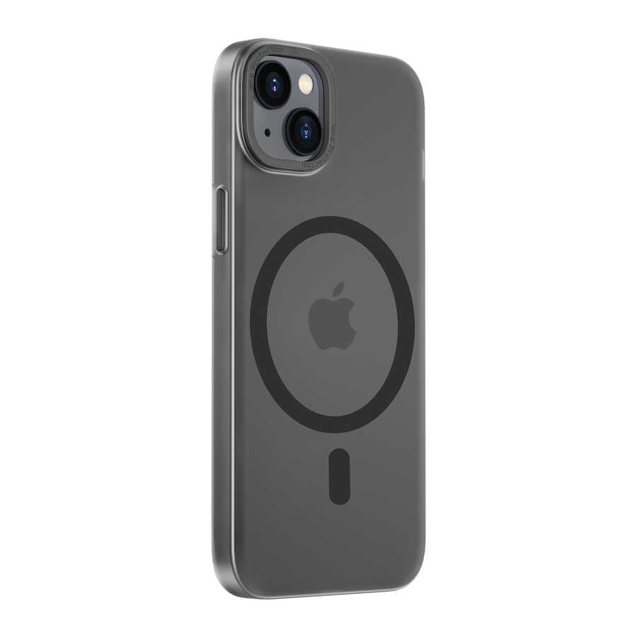 iPhone 14 Wiwu Frosted Magnetic Buzlu Sert PC Kılıf Siyah