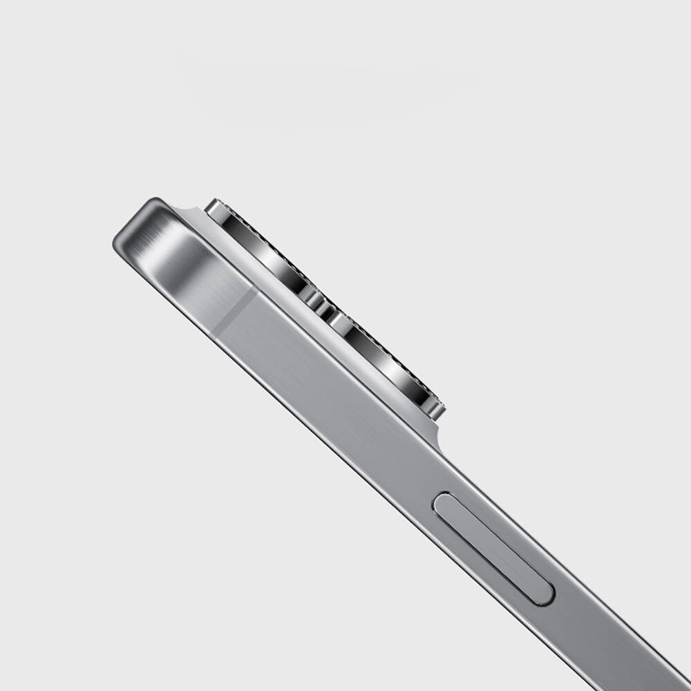 iPhone 15 Casebang Gem Kamera Lens Koruyucu Gümüş