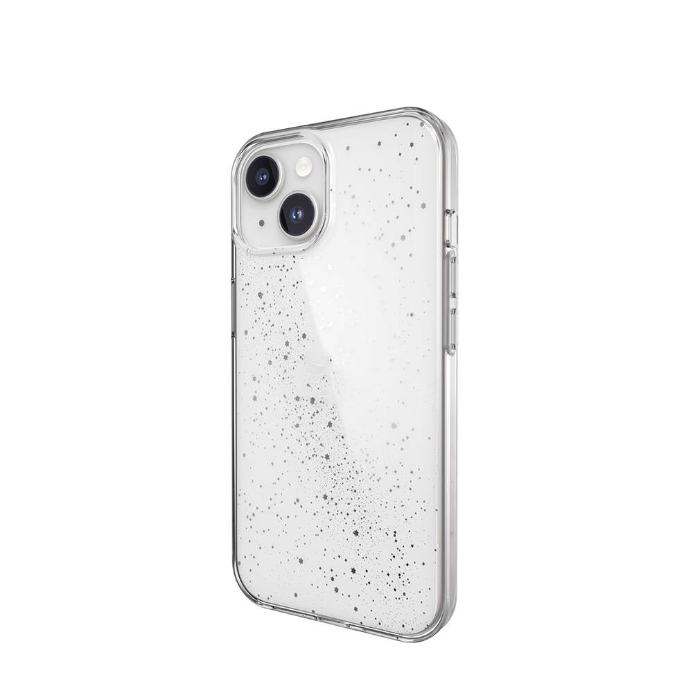 iPhone 15 Kılıf Çift Katmanlı IMD Baskılı Bumper Lisanslı Switcheasy Cosmos Starlight Kılıf Renksiz
