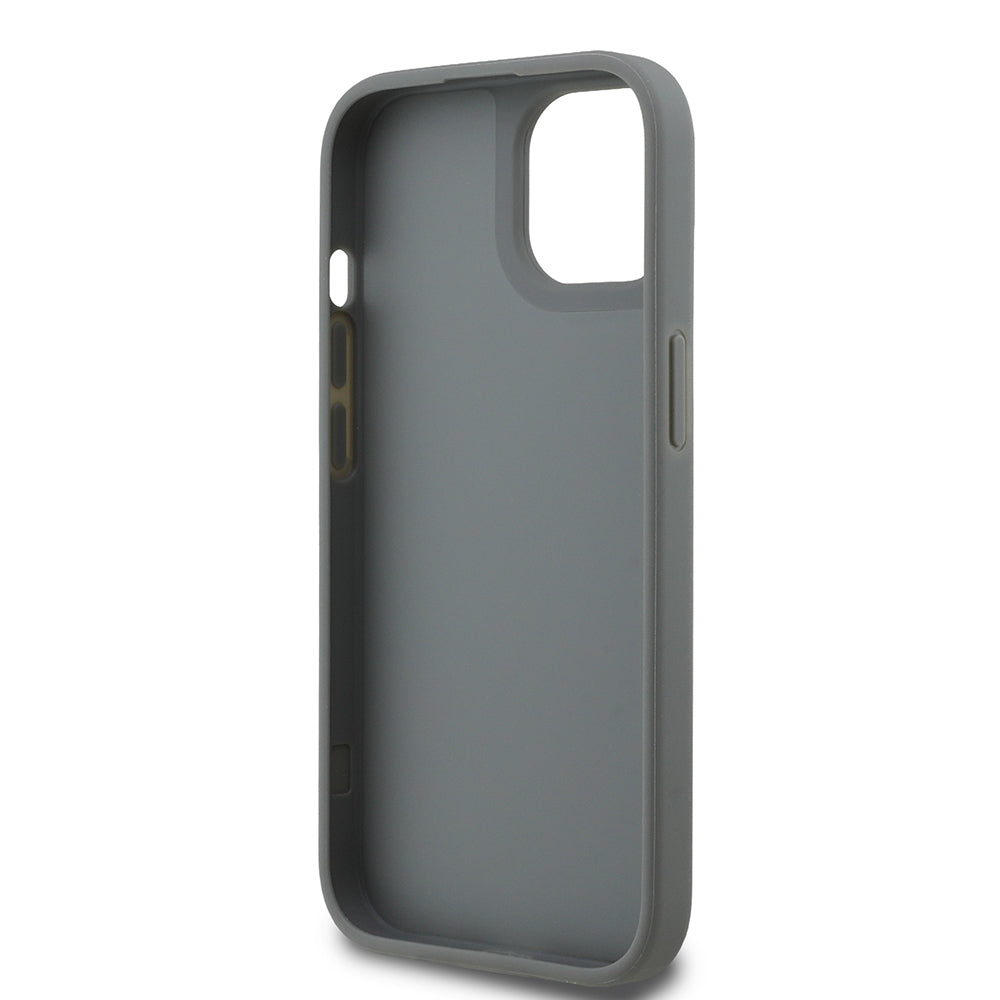 Apple iPhone 15 Kılıf Guess Orjinal Lisanslı Taşlı Arka Yüzey Üçgen Logolu Kapak Pembe