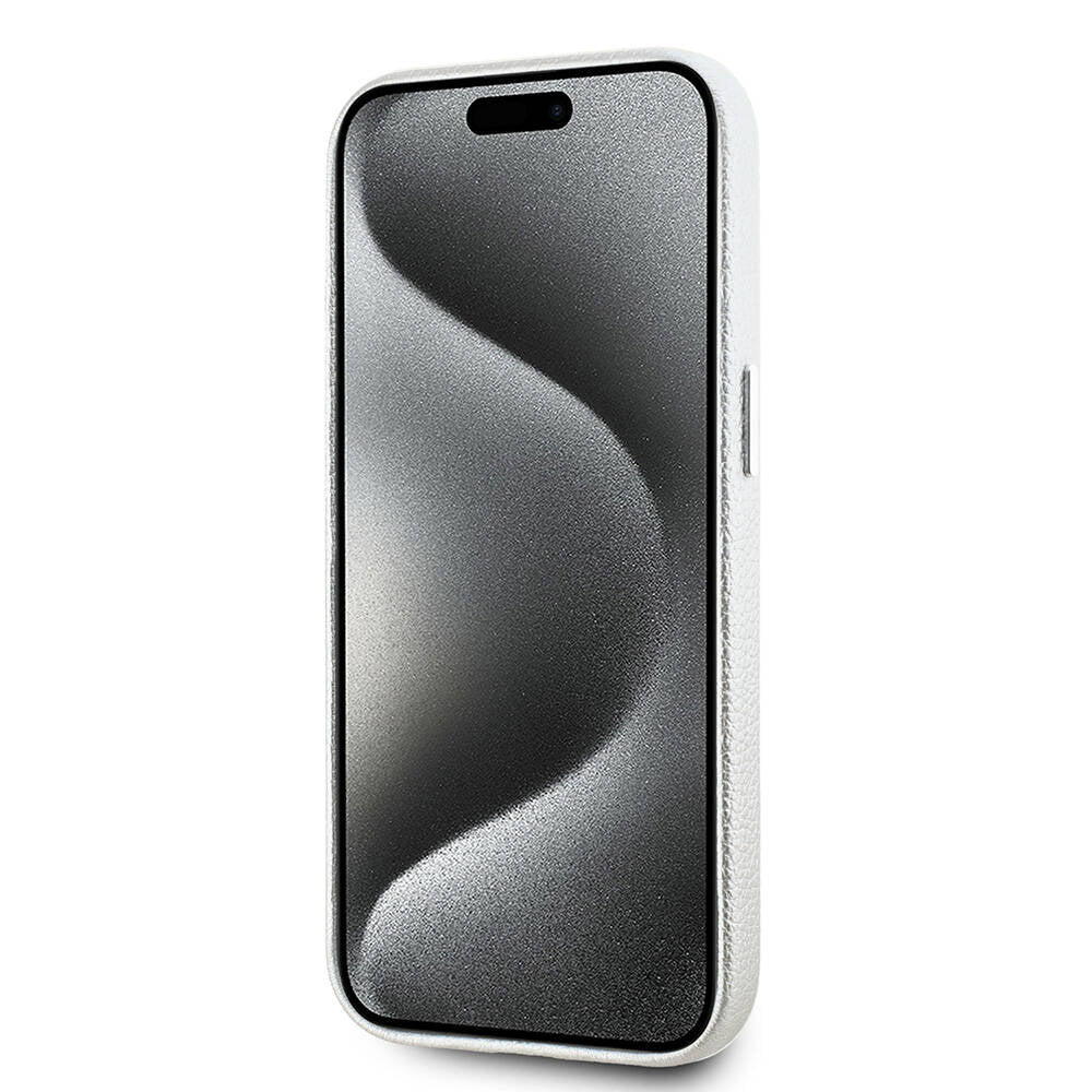 iPhone 15 Kılıf Karl Lagerfeld Orjinal Lisanslı KL Yazılı Hotel Kılıf Siyah