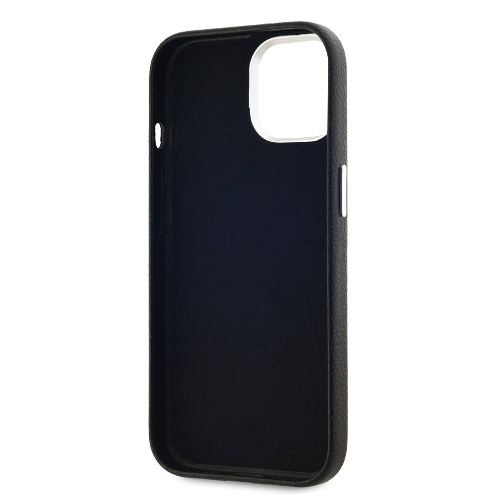 iPhone 15 Kılıf Karl Lagerfeld Orjinal Lisanslı KL Yazılı Hotel Kılıf Siyah