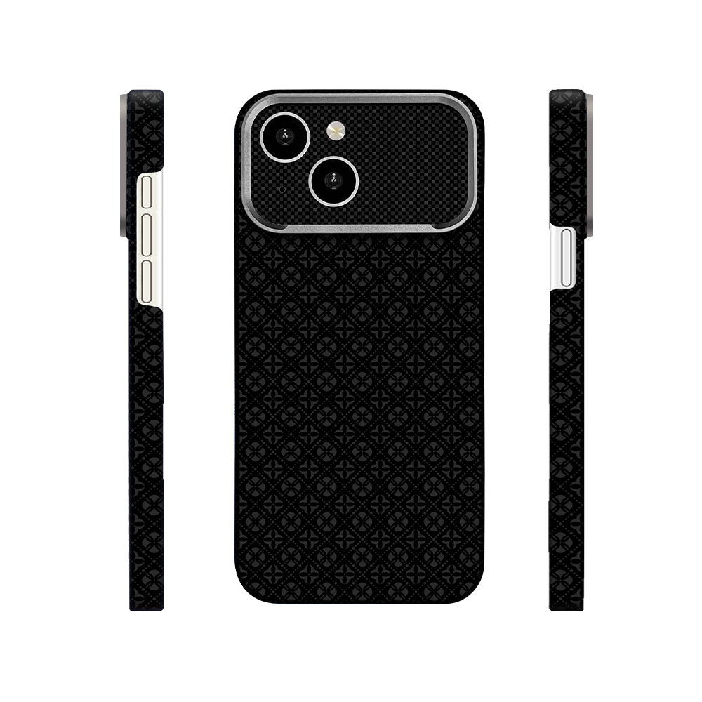 Apple iPhone 15 Kılıf M-Safe Şarj Özellikli Zore Paris Velix Sert PC Kapak Siyah