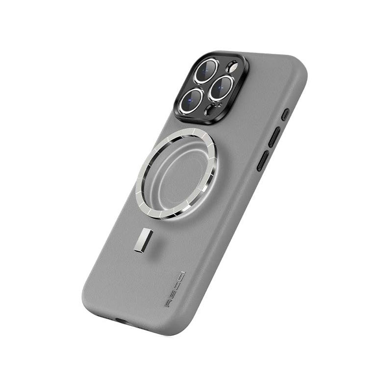 iPhone 15 Pro Kılıf Recci Magsafe Şarj Özellikli Kamera Korumalı Explore Serisi Kılıf Gri