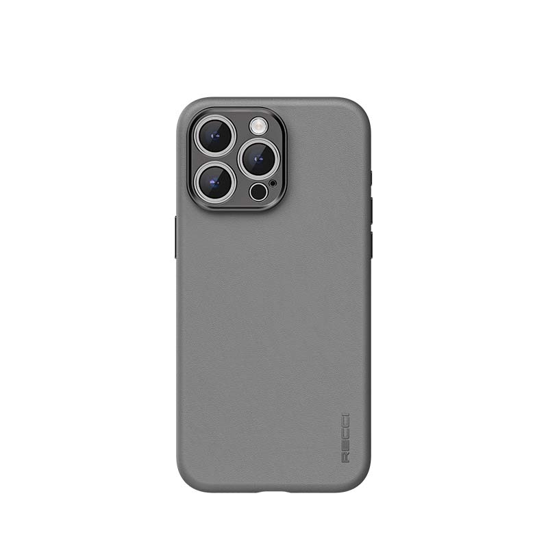 iPhone 15 Pro Kılıf Recci Magsafe Şarj Özellikli Kamera Korumalı Explore Serisi Kılıf Gri