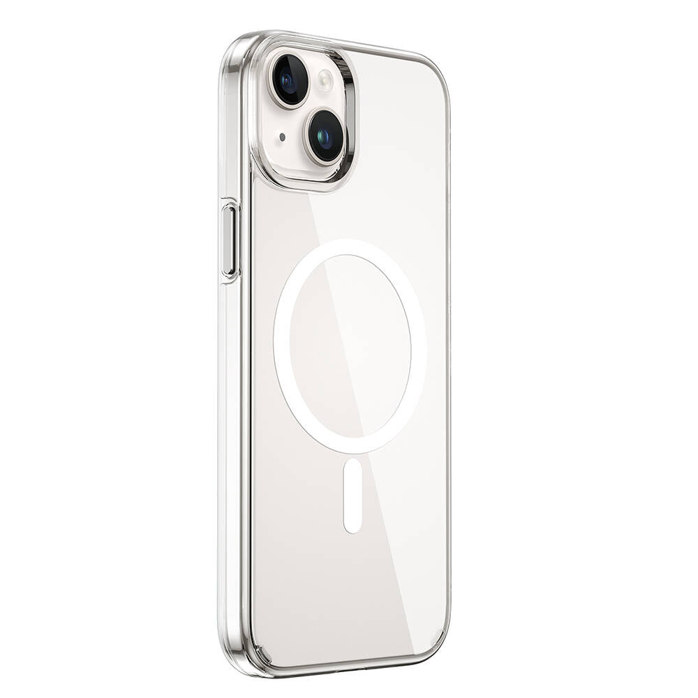 iPhone 15 Kılıf Wiwu BC-022 Magsafe Şarj Özellikli Şeffaf Transparan Kılıf Renksiz