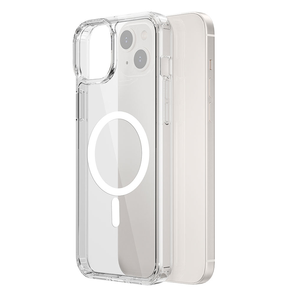 iPhone 15 Kılıf Wiwu MCC-101 Magnetic Crystal Sert PC Kılıf Renksiz