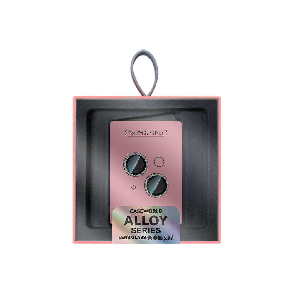 Apple iPhone 15 Plus CaseWorld Alloy Sparkling Diamond Serisi Taşlı Lens Koruyucu  Gümüş