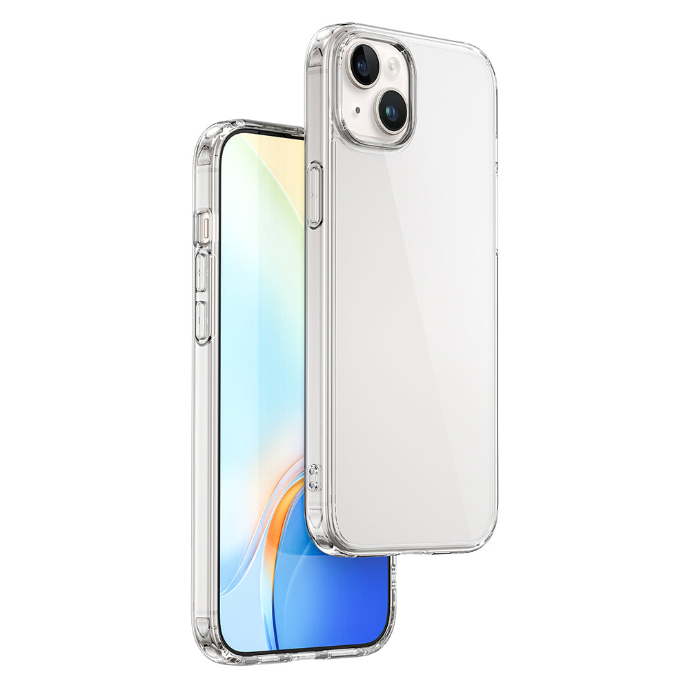 Apple iPhone 15 Plus Wiwu Wi-IP001 Kılıf Ekran Koruyucu Kamera Lensi 3in1 Koruma Seti Şeffaf