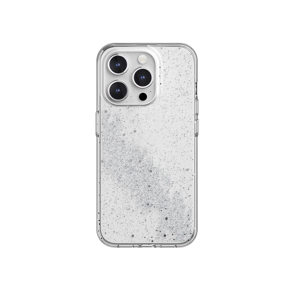 iPhone 15 Pro Kılıf Çift Katmanlı IMD Baskılı Bumper Lisanslı Switcheasy Cosmos Comet Kılıf Renksiz