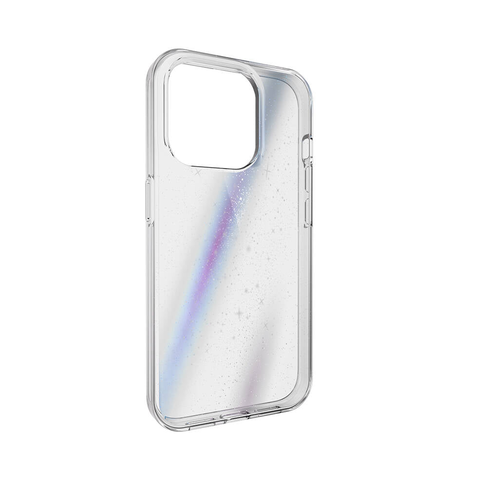 iPhone 15 Pro Kılıf Çift Katmanlı IMD Baskılı Bumper Lisanslı Switcheasy Cosmos Nebula Kılıf Renksiz