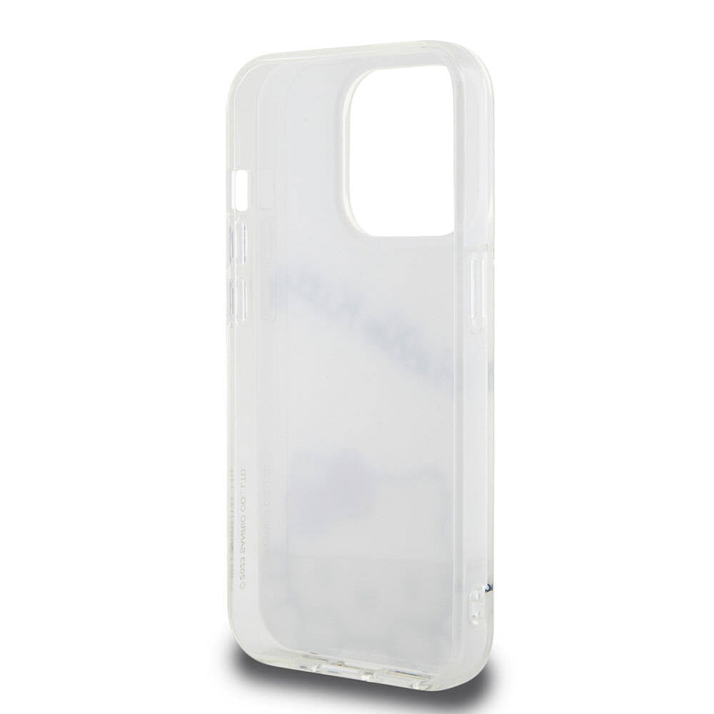 iPhone 15 Pro Kılıf Hello Kitty Orjinal Lisanslı Askılı Yazı ve İkonik Logolu Daydreaming Kılıf Beyaz
