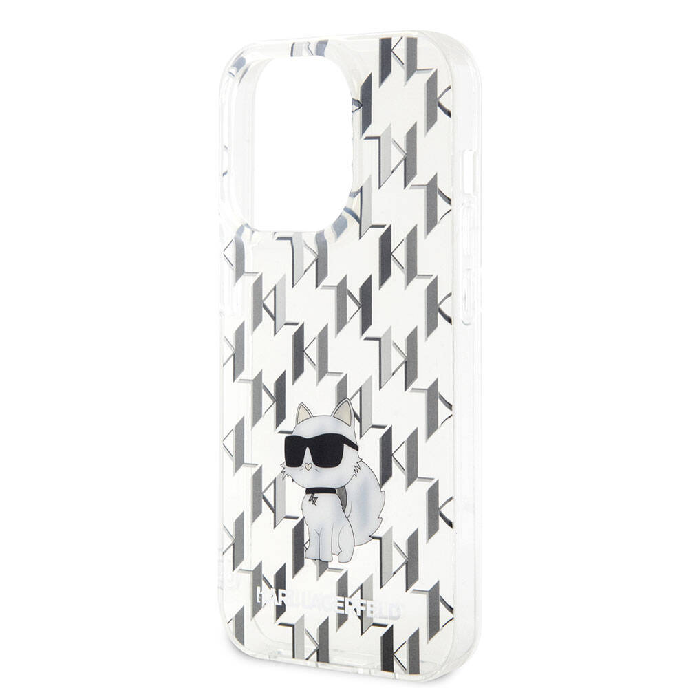 iPhone 15 Pro Kılıf Karl Lagerfeld IML C Monogram Orjinal Lisanslı Kılıf Pembe