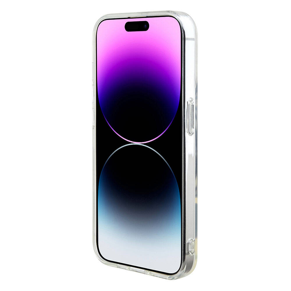 iPhone 15 Pro Kılıf Karl Lagerfeld IML İkonik Monogram Orjinal Lisanslı Kılıf Renksiz