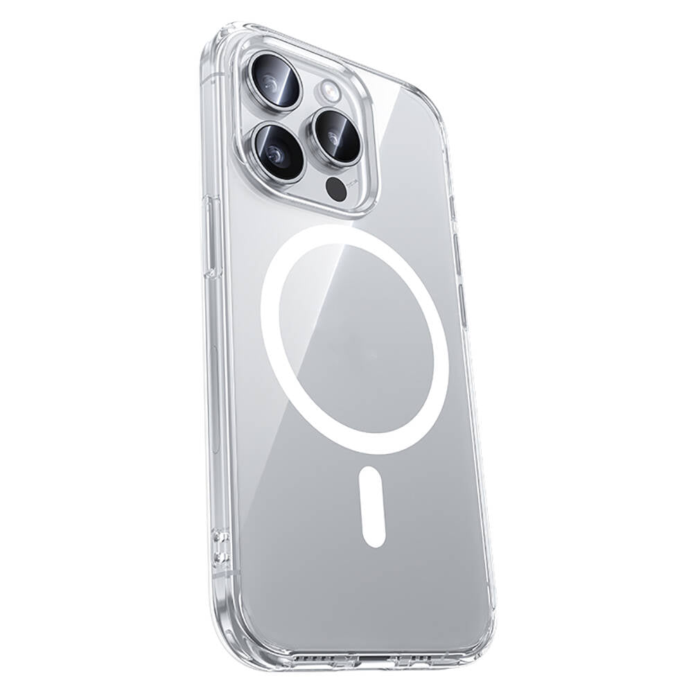 iPhone 15 Pro Kılıf Magsafe Şarj Özellikli Airbagli Şeffaf Benks LucentPro Serisi Kılıf Şeffaf