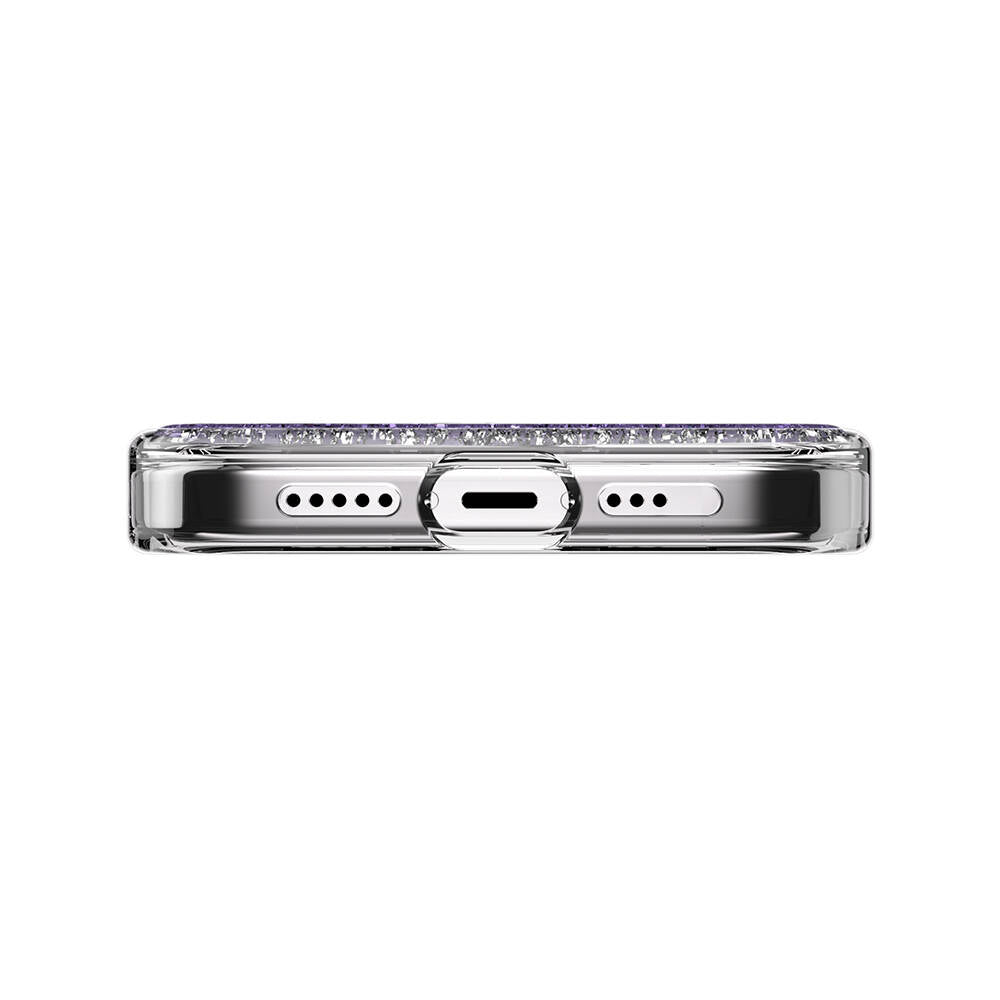 iPhone 15 Pro Kılıf Magsafe Şarj Özellikli Parlayan Simli Şeffaf Lisanslı Switcheasy Starfield-M Kılıf Renksiz