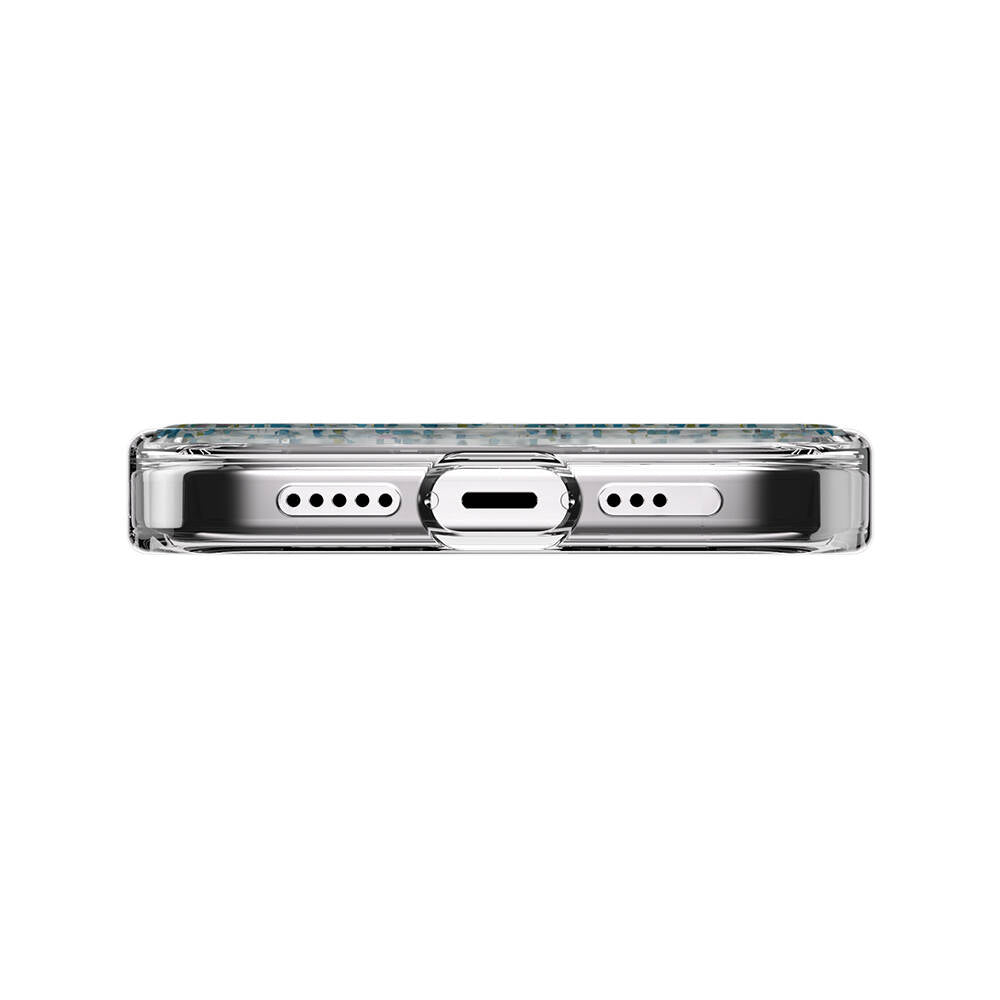 iPhone 15 Pro Kılıf Magsafe Şarj Özellikli Parlayan Simli Şeffaf Lisanslı Switcheasy Starfield-M Kılıf Renksiz
