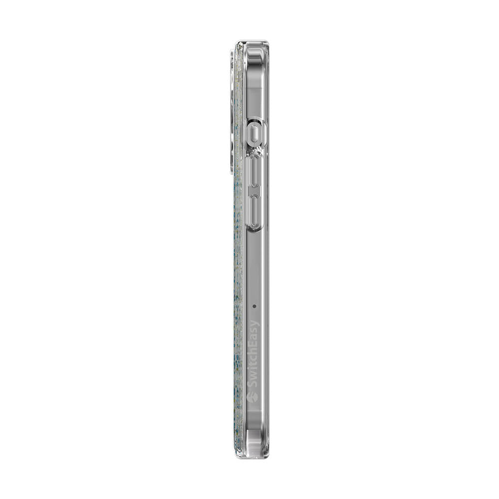 iPhone 15 Pro Kılıf Magsafe Şarj Özellikli Parlayan Simli Şeffaf Lisanslı Switcheasy Starfield-M Kılıf Renksiz